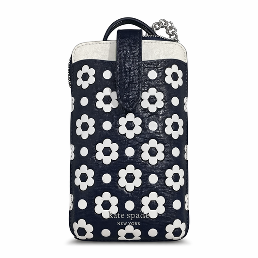 Morgan Daisy Dot Embossed Saffiano Leath