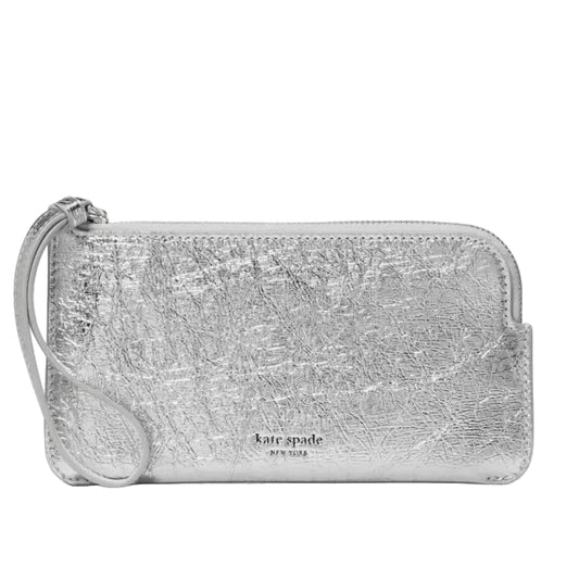 Zippy Crinkle Metallic Wristlet