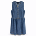 Denim Fit And Flare Dress
