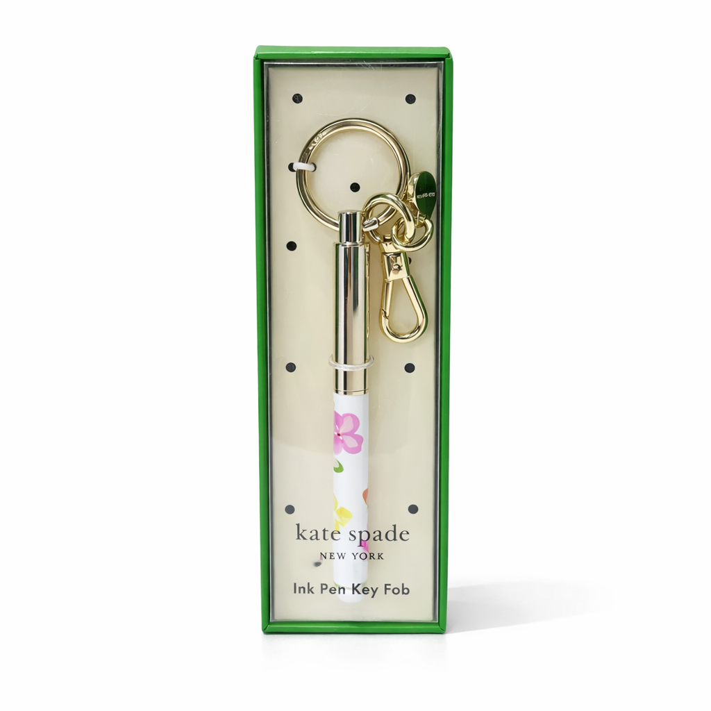 Spring Pansies Ink Pen Key Fob