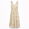 Whimsical Garden Belted Shirt Dress