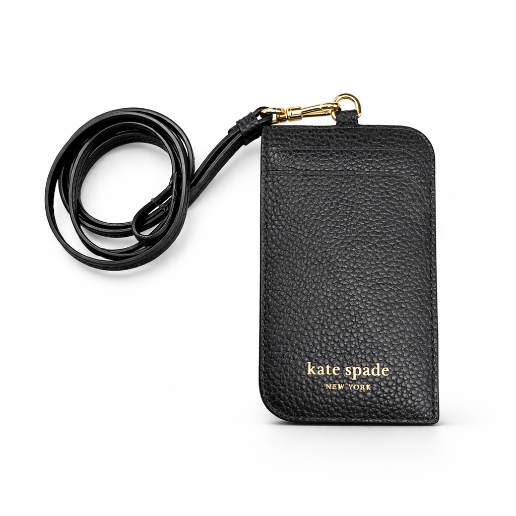 Ava Pebbled Leather Lanyard