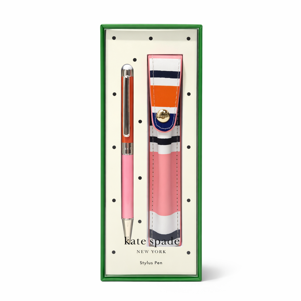 Ocean Stripe Stylus Pen With Pouch