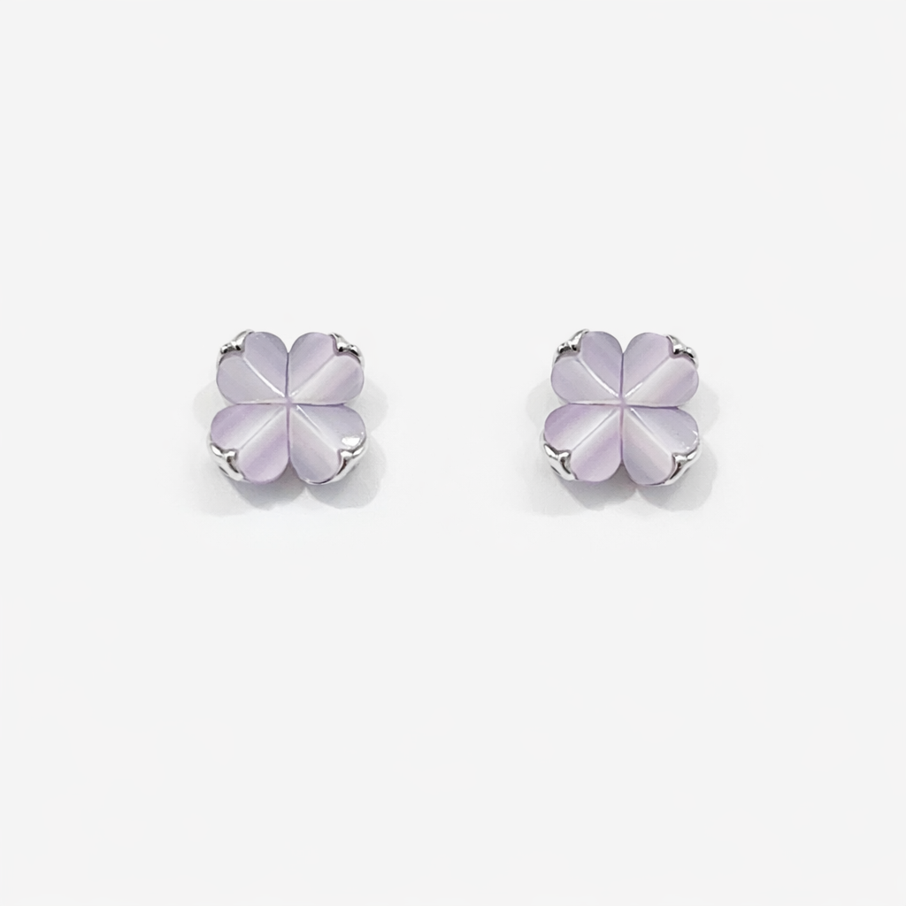 Spade Flower Studs