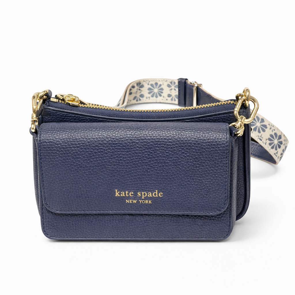 Double Up Pebbled Leather W- Sf Webbed S