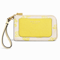 Ava Spring Pansises Embossed Pebbled Lea