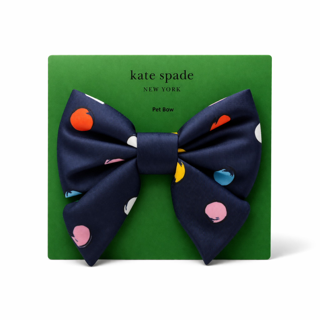 Watercolor Dot Pet Bow