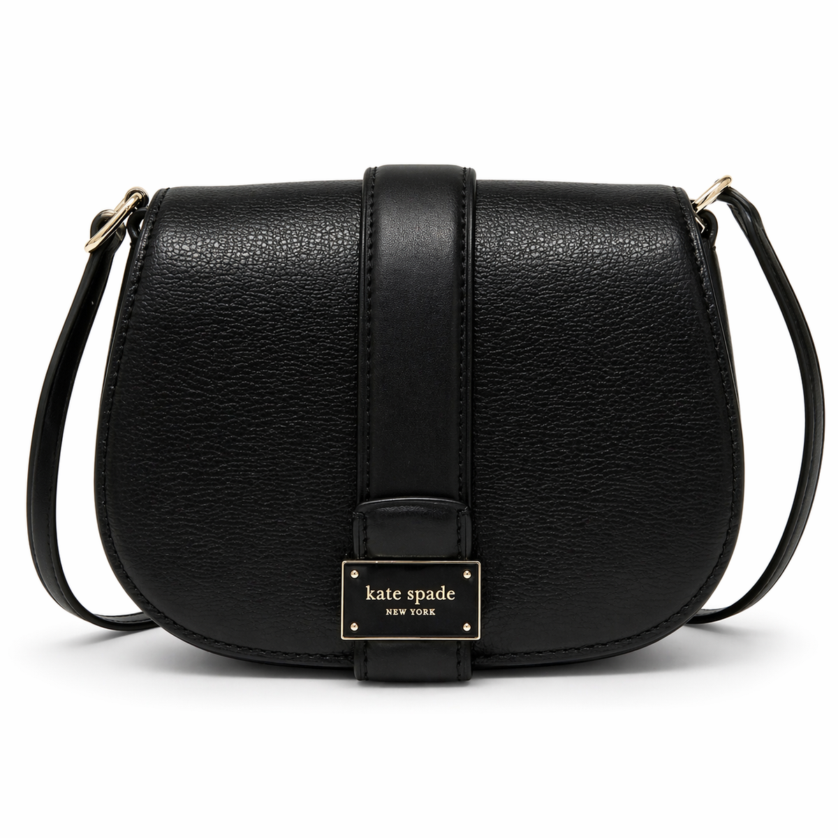 Nouveau Textured Leather Mini Saddle