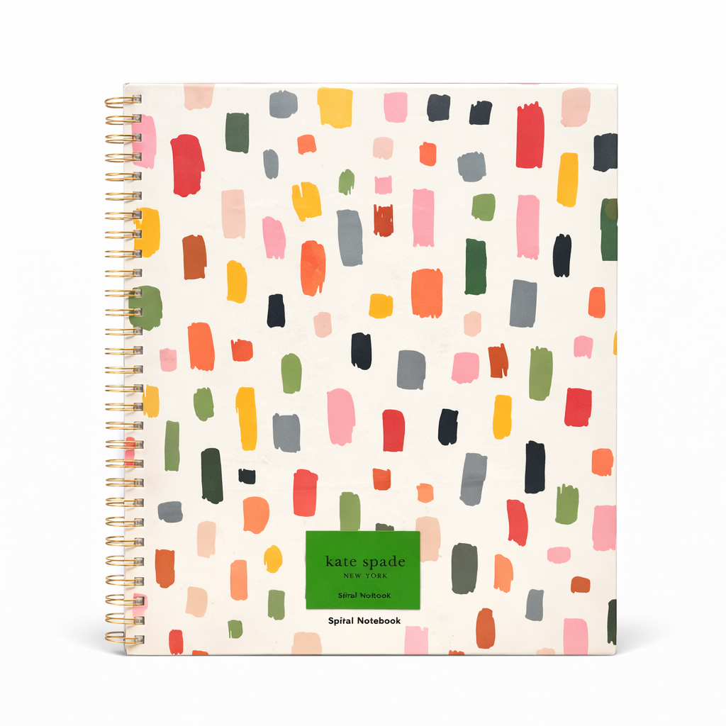 Painterly Strokes Large Spiral Notebook
