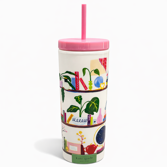 Charmed Library Acrylic Tumbler With Str