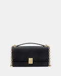 Deco Pebbled Leather Mini Flap Chain Cro