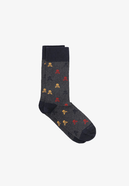 Scnos Skull Color Mid Socks