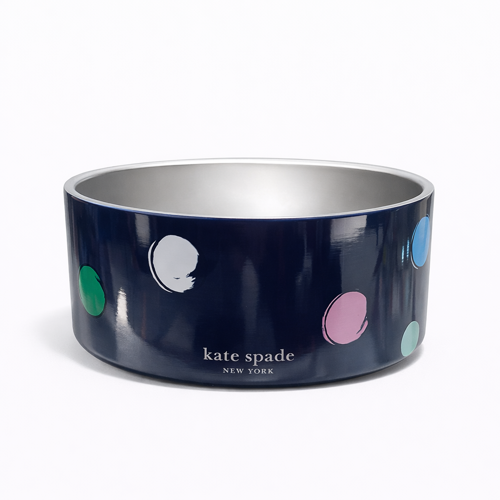Watercolor Dot M/L Pet Bowl