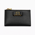 Morgan Bow Embellished Saffiano Leather