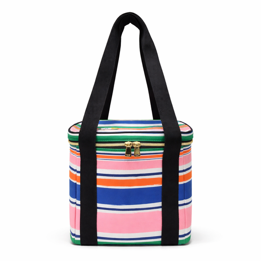 Ocean Stripe Wine Picnic Cooler