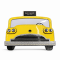 Hey Taxi Embellished Smooth Leather Card