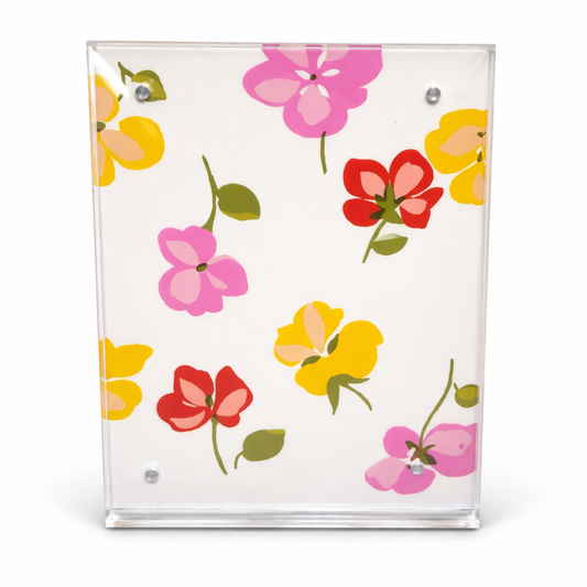 Spring Pansies Acrylic Picture Frame
