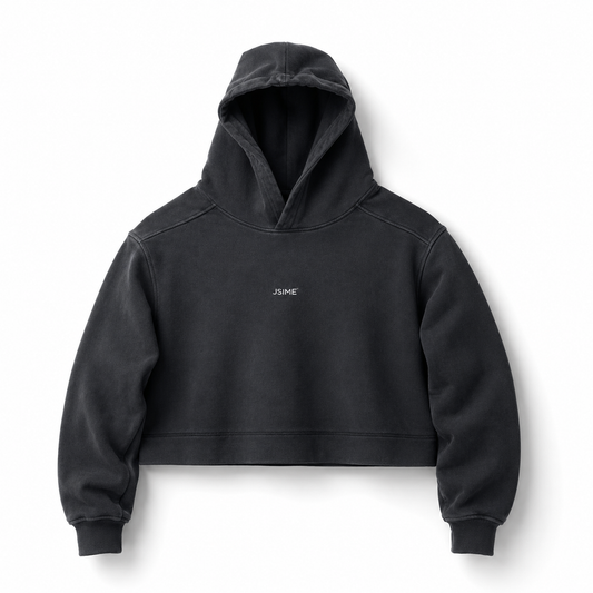 Jsc Vintage Crop Hoodie