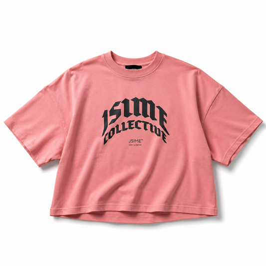 Jsc Forever Goth Crop T-Shirt Pink