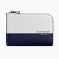 Devin Colorblocked Saffiano Leather Zip