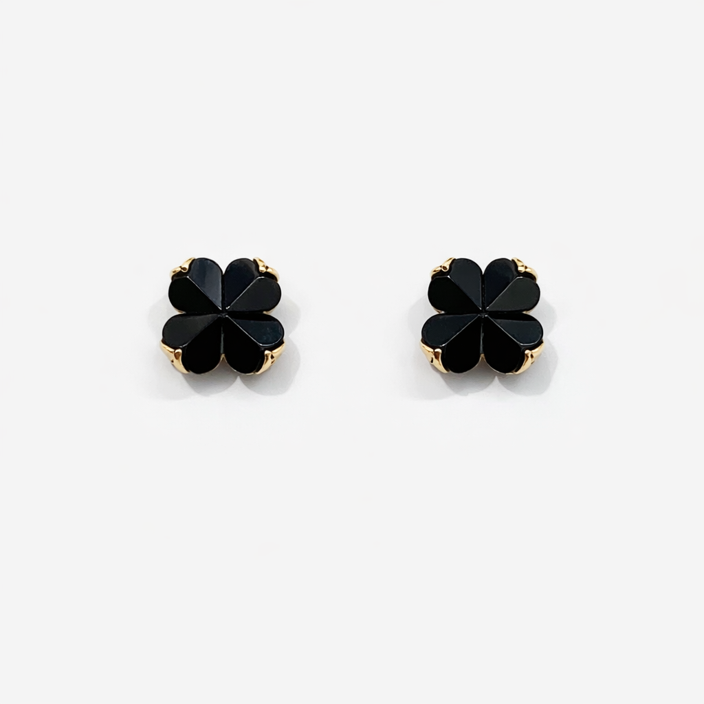 Spade Flower Studs
