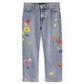 Floral Embroidered Jeans