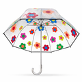 Gingham Garden Clear Umbrella