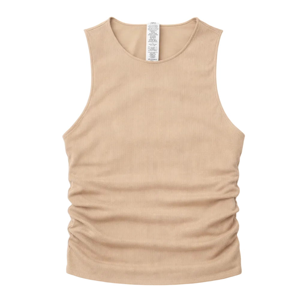 Ribbed En Pointe Tank
