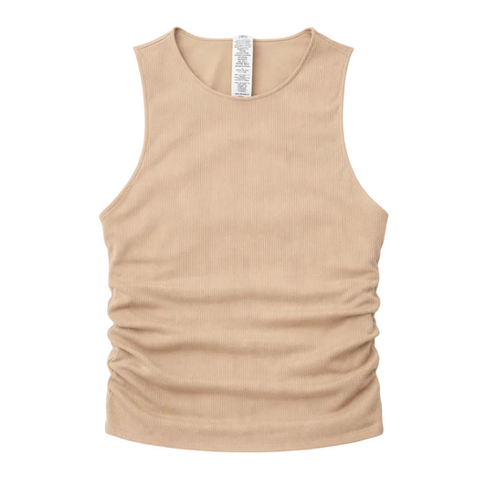 Ribbed En Pointe Tank