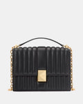 Deco Quilted Chain Shoulder Bag