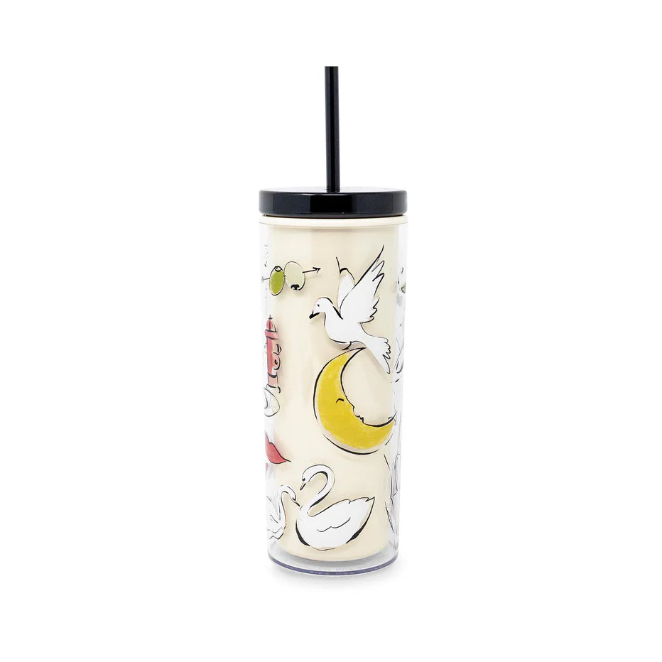 New York Dream Acrylic Tumbler With Stra