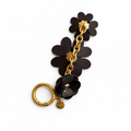 Charmed Mixed Material Spade Flower Bag