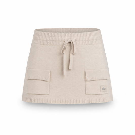 Scholar Knit Cargo Skirt
